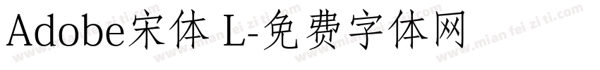 Adobe宋体 L字体转换